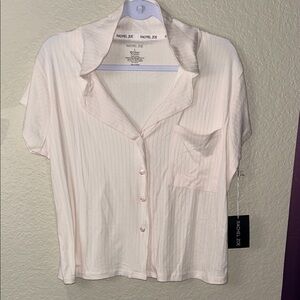 Rachel Zoe Women's Light Pink Button-Down Shirt